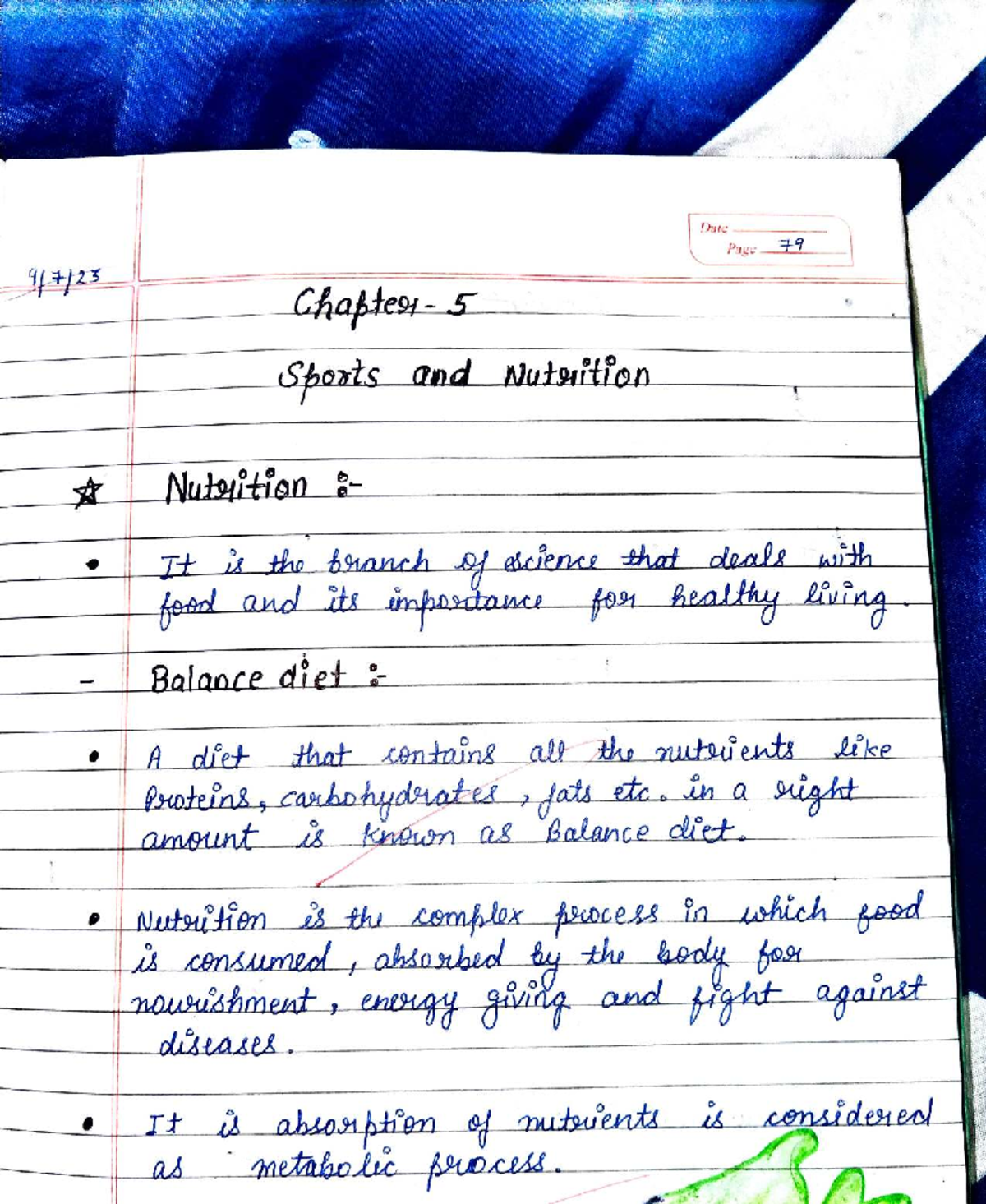 Chapter 5 Sports And Nutrition Overview And Key Concepts Studocu