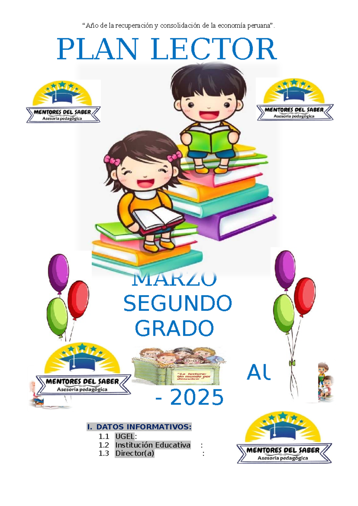 Plan lector marzo 2025: Estrategias de lectura para segundo grado - Studocu