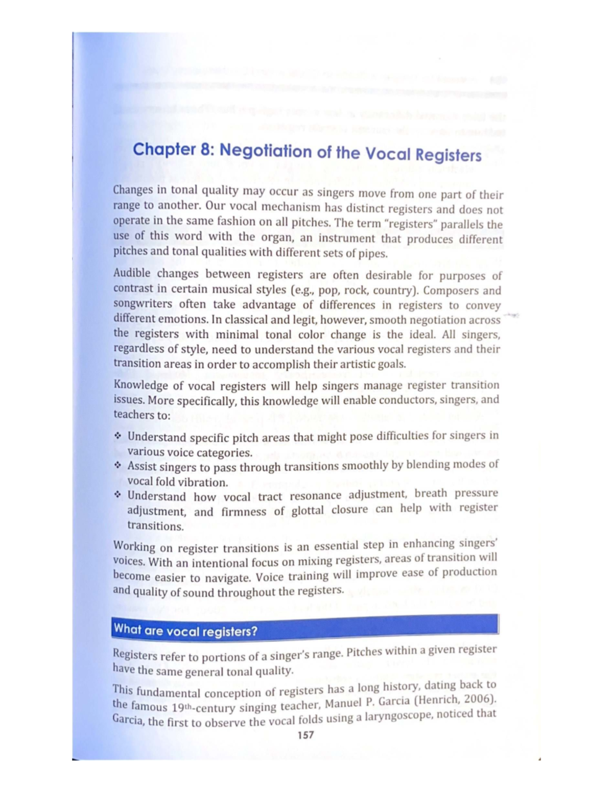 Chapter 8: Vocal Register Negotiation Strategies for Course CODE - Studocu