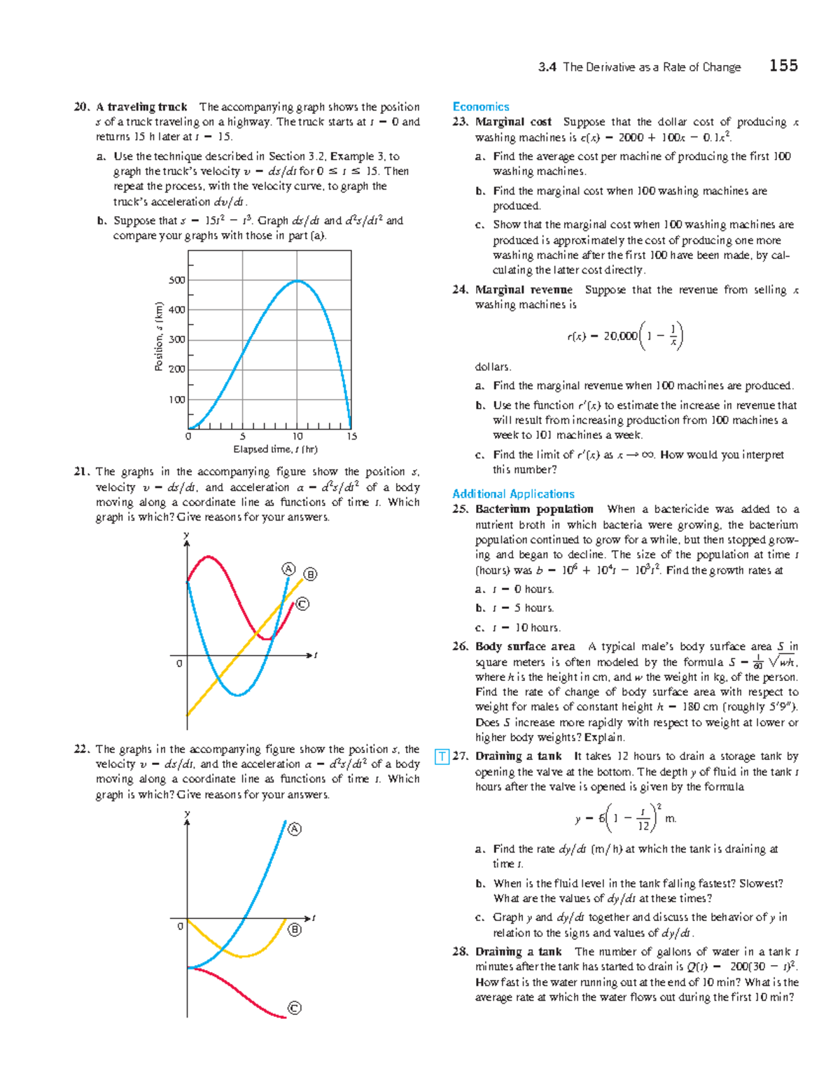 Economics 23: Derivatives, Marginal Cost & Revenue Analysis - Studocu
