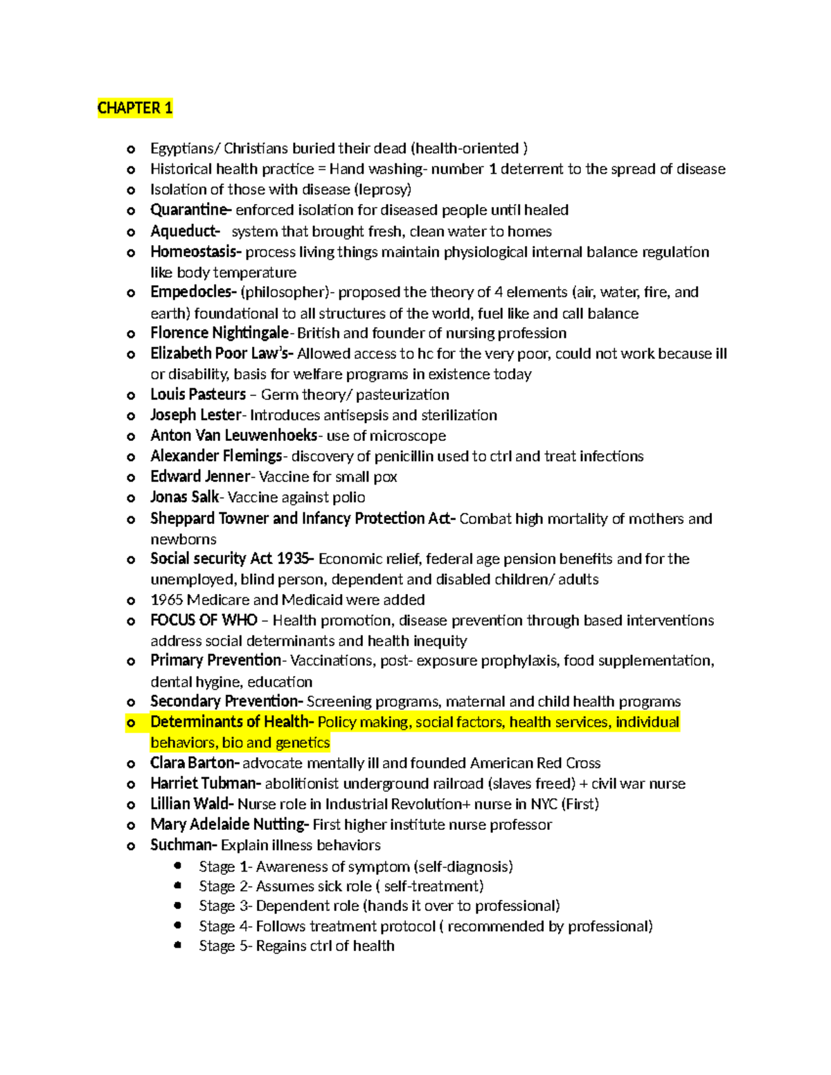 NURS 101: Intro to Nursing - Comprehensive Study Guide for Chapters 1-7 ...