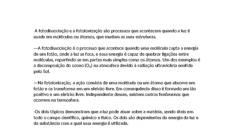 fotodissocia-o-e-fotoioniza-o-processos-de-luz-em-mol-culas-studocu