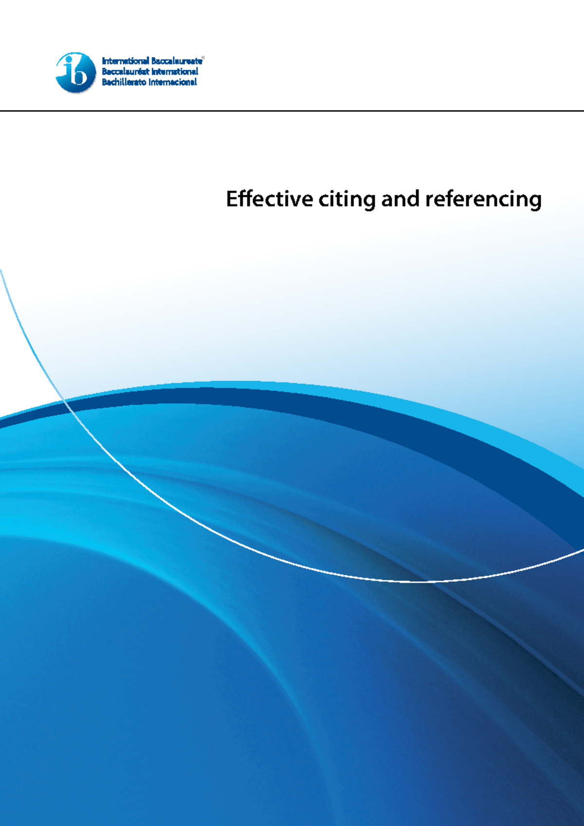 IB Effective Citing & Referencing Guide for Academic Integrity - Studocu