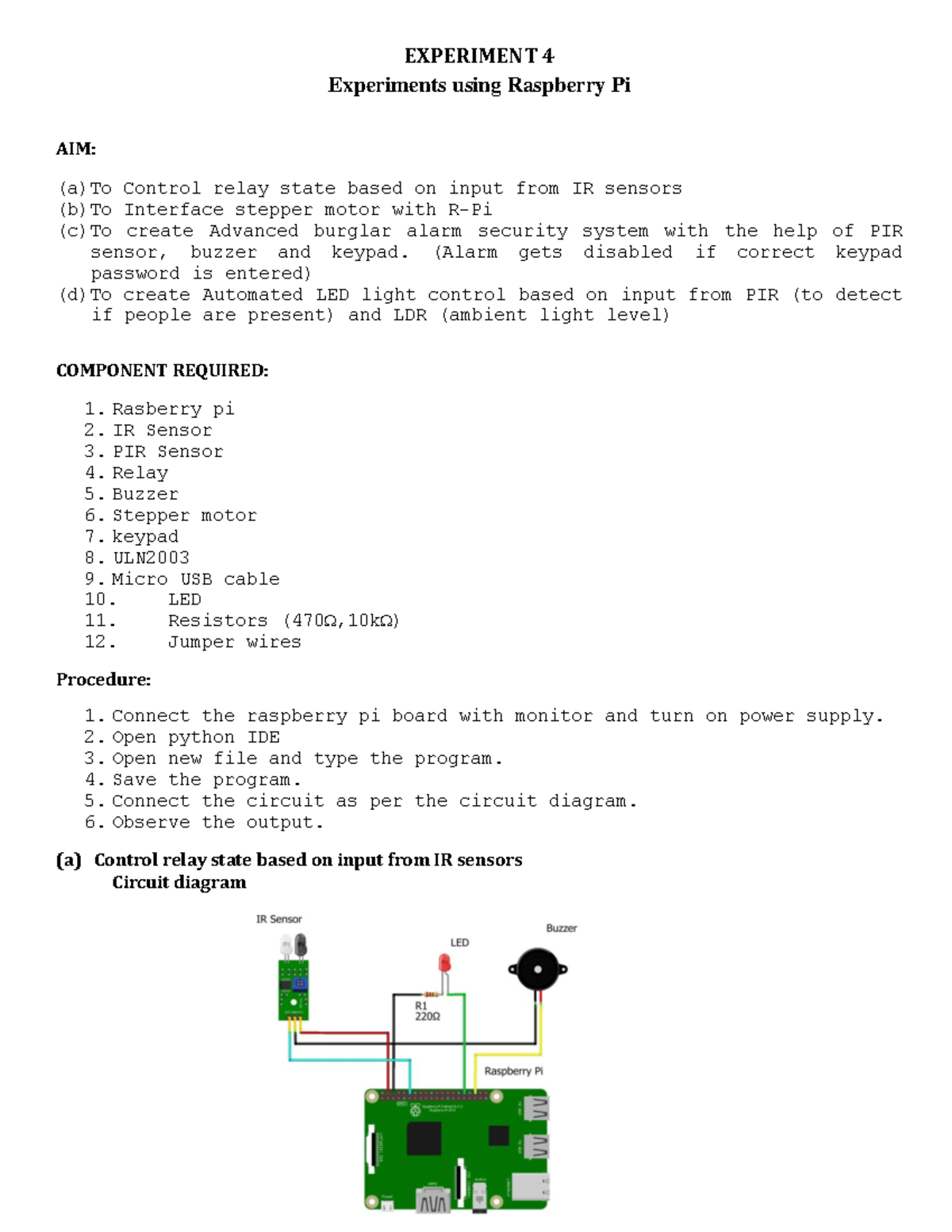 Exp 4 - Lab Manual for Raspberry Pi & Database Management Techniques ...