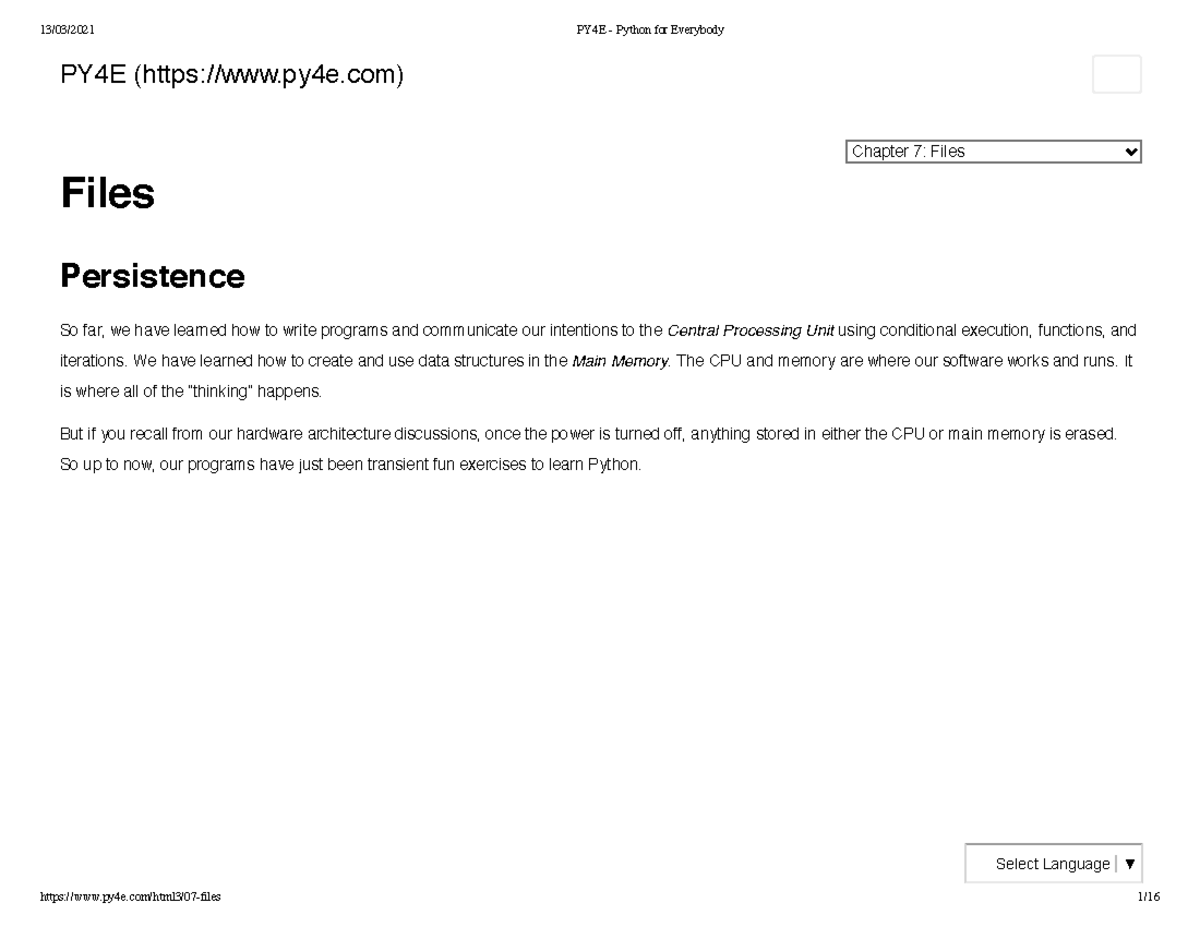 Chapter 7-Files - Python and C programming lecture notes for semester ...