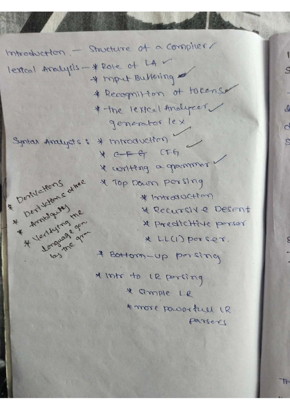 ATCD Unit 3 - Constructing Parse Trees for (a+b)∗c with Grammar - Studocu