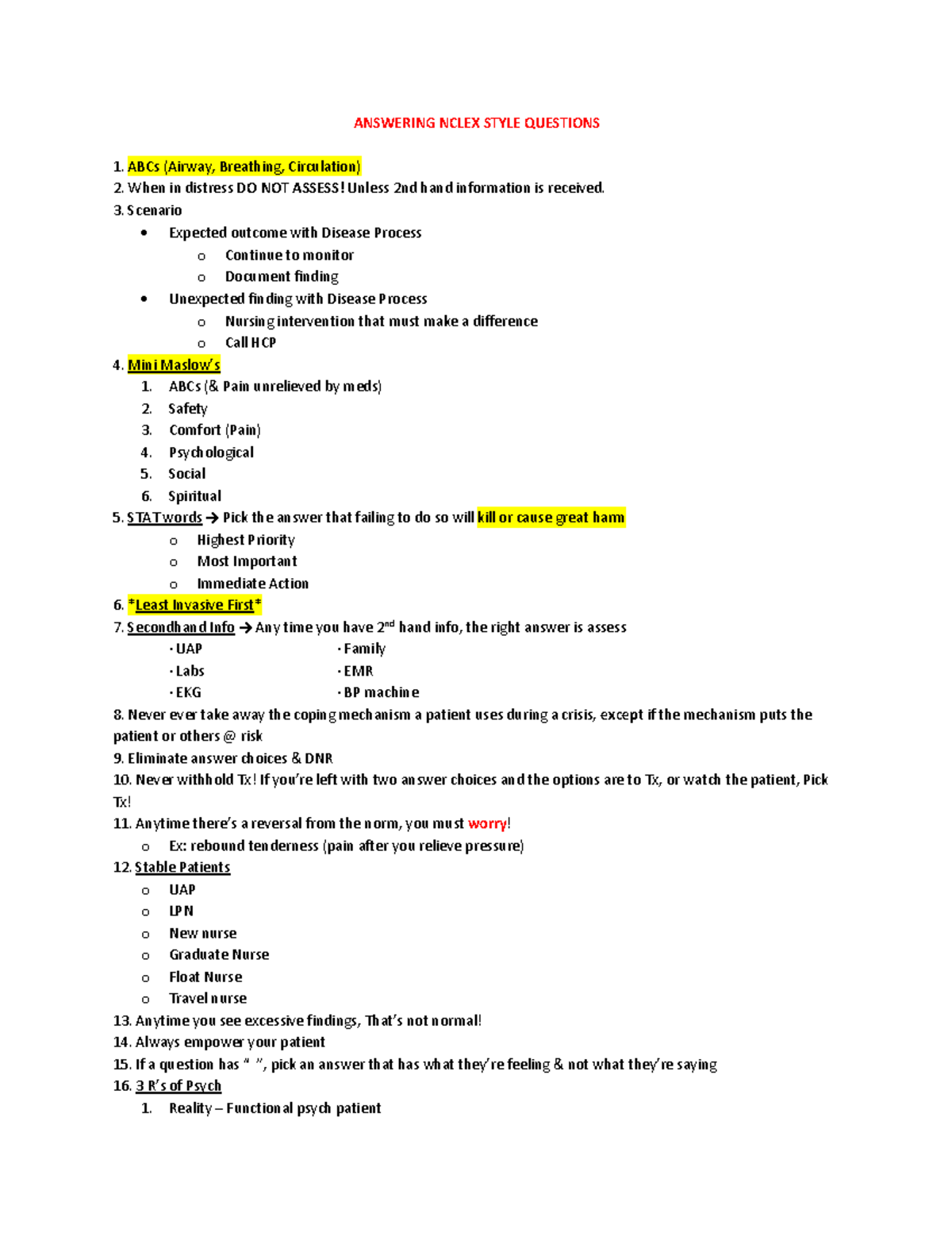 NCLEX Preparation Guide: Strategies for Success and Key Concepts - Studocu