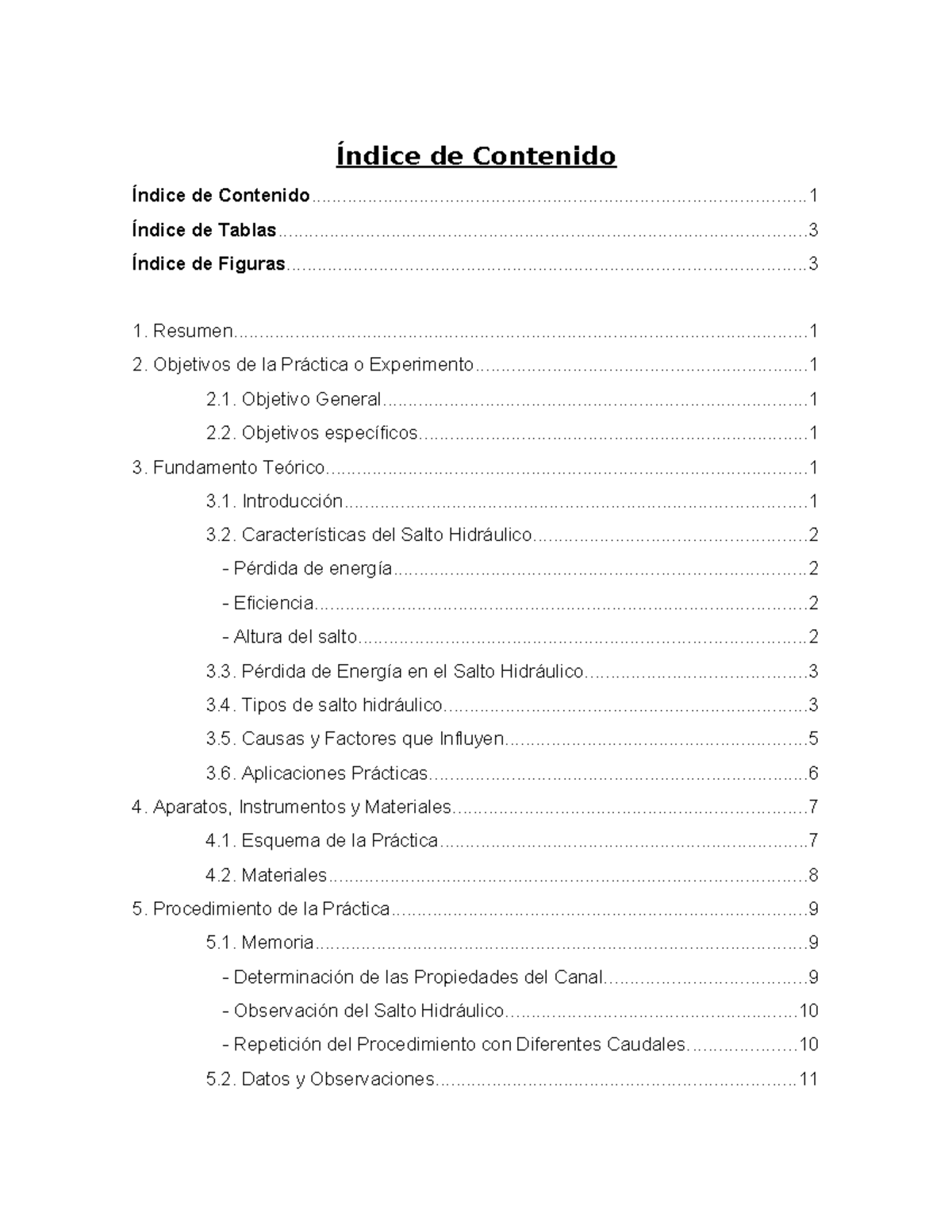 INFORME DE LABORATORIO: SALTO HIDRÁULICO - PRÁCTICA 4 - Document Preview