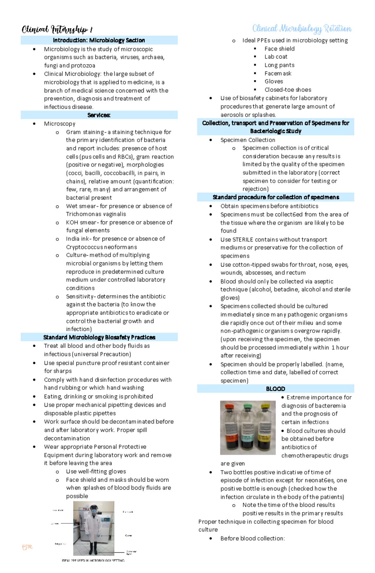 Clinical Microbiology Rotation Overview: Methods & Best Practices - Studocu