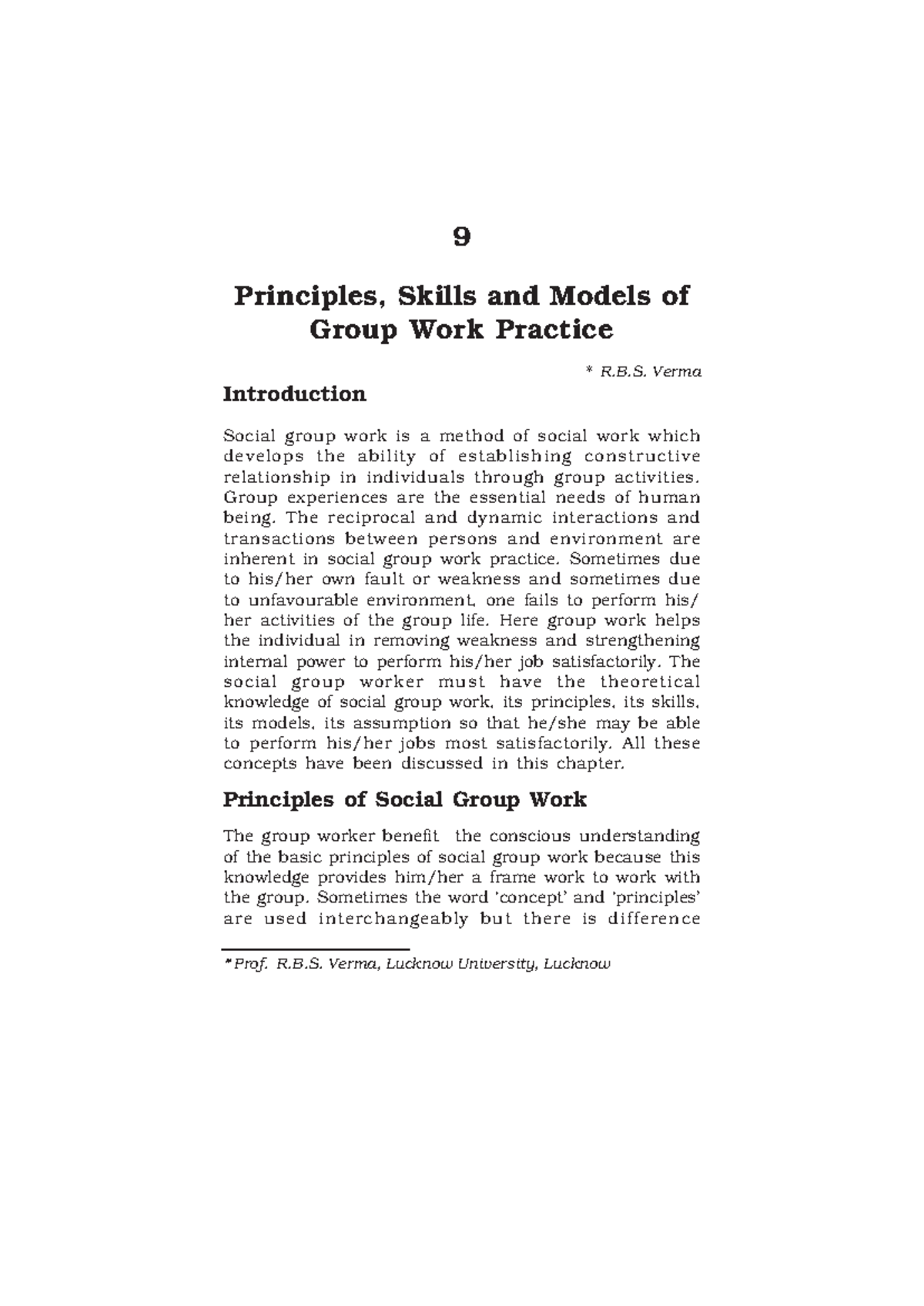 -unit-9- principles of group work in social work - 212 Social Work ...