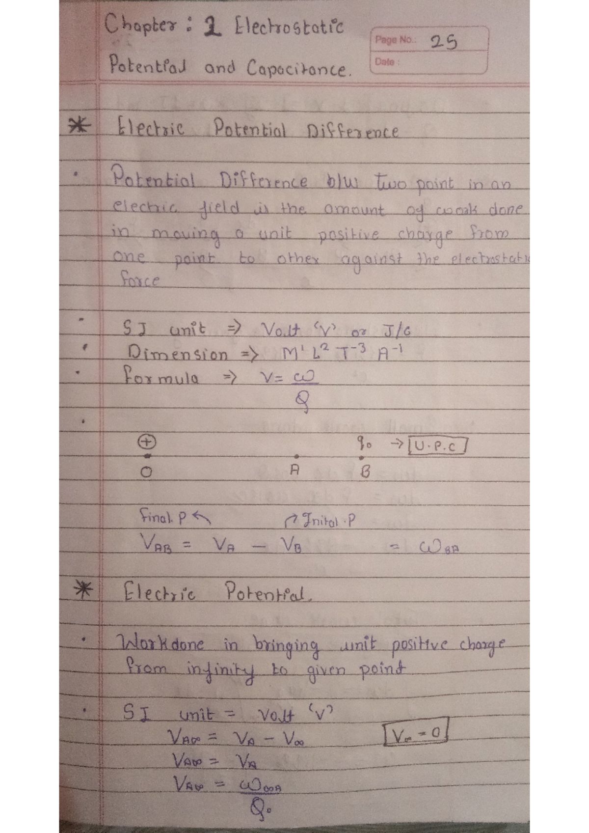 Chapter 2 Electrostatic Potential And Capacitance - Chapter : 2 ...