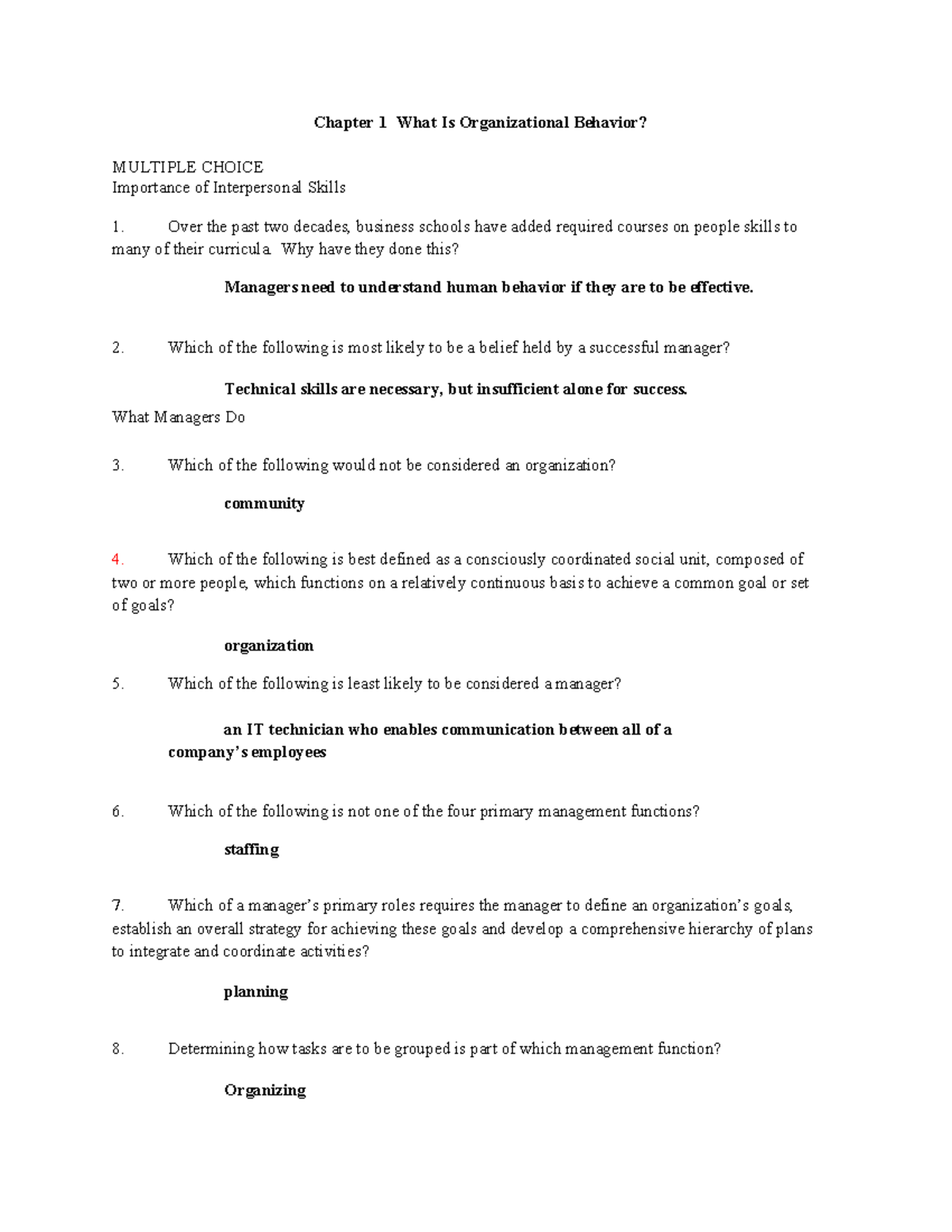 Chapter 1 Overview: Understanding Organizational Behavior Concepts ...