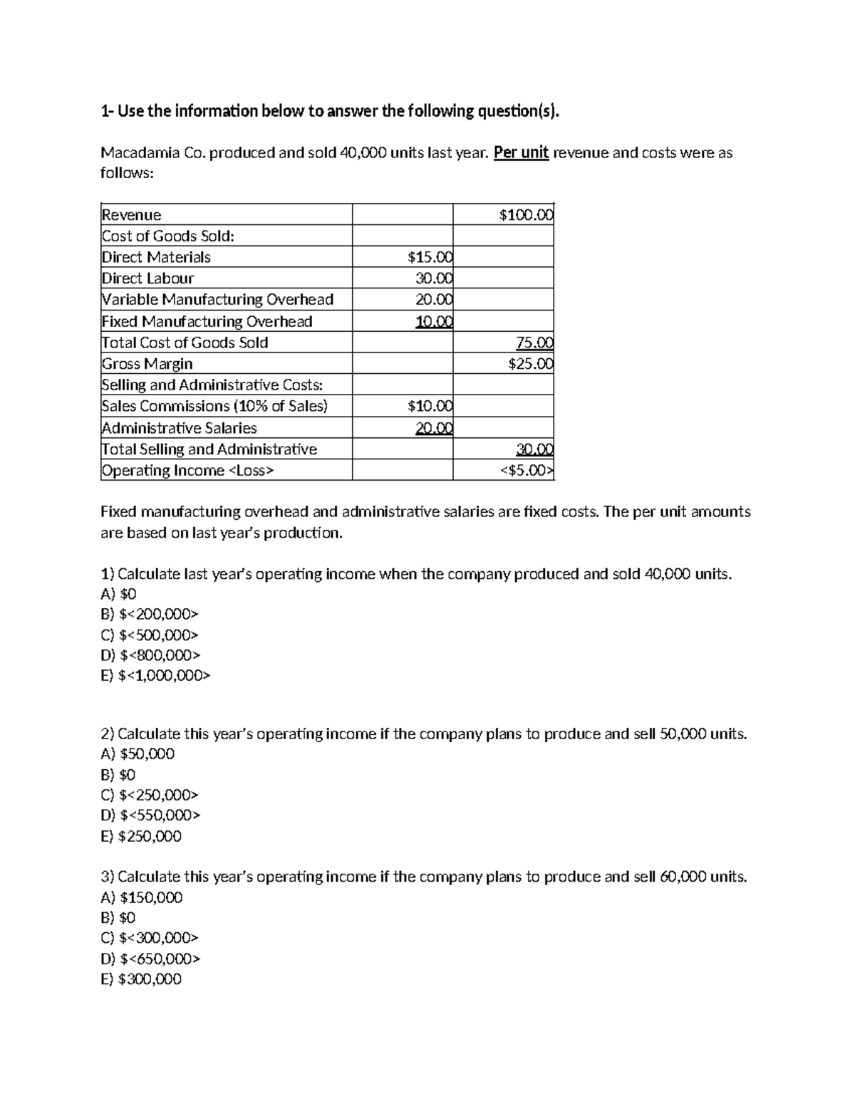 ICT101 - Class Work: Practice Questions and Calculations - Studocu