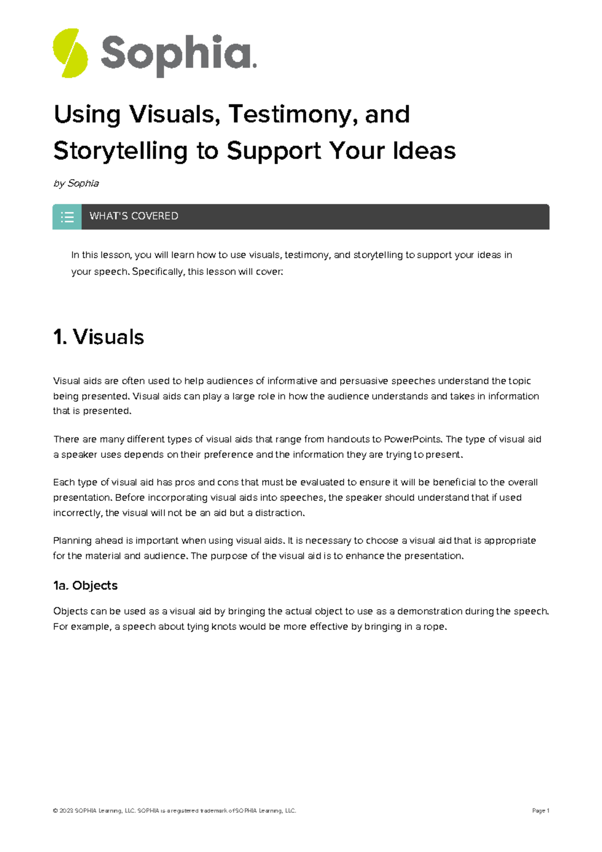 Using visuals testimony and storytelling to support your ideas ...