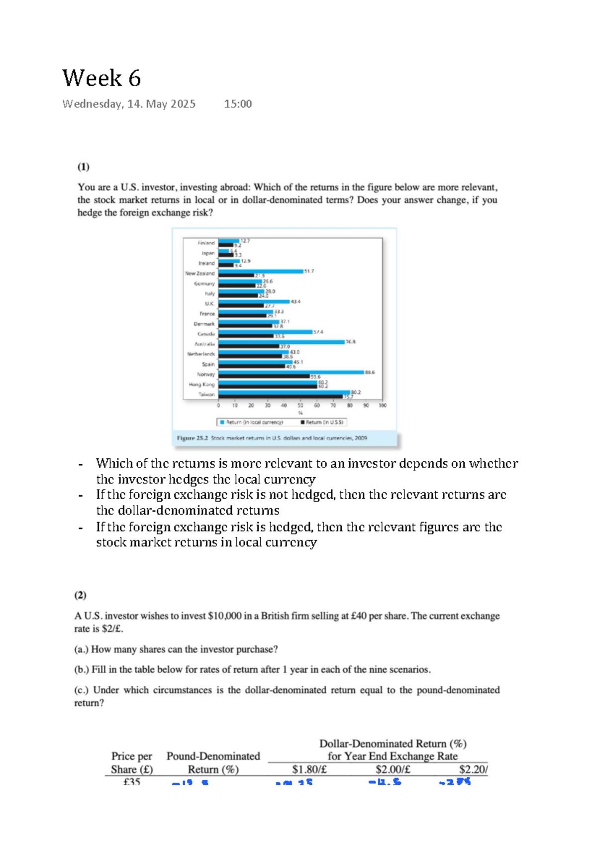 Week 6 Tutorial Notes: Currency Risk & Investor Returns Analysis ...