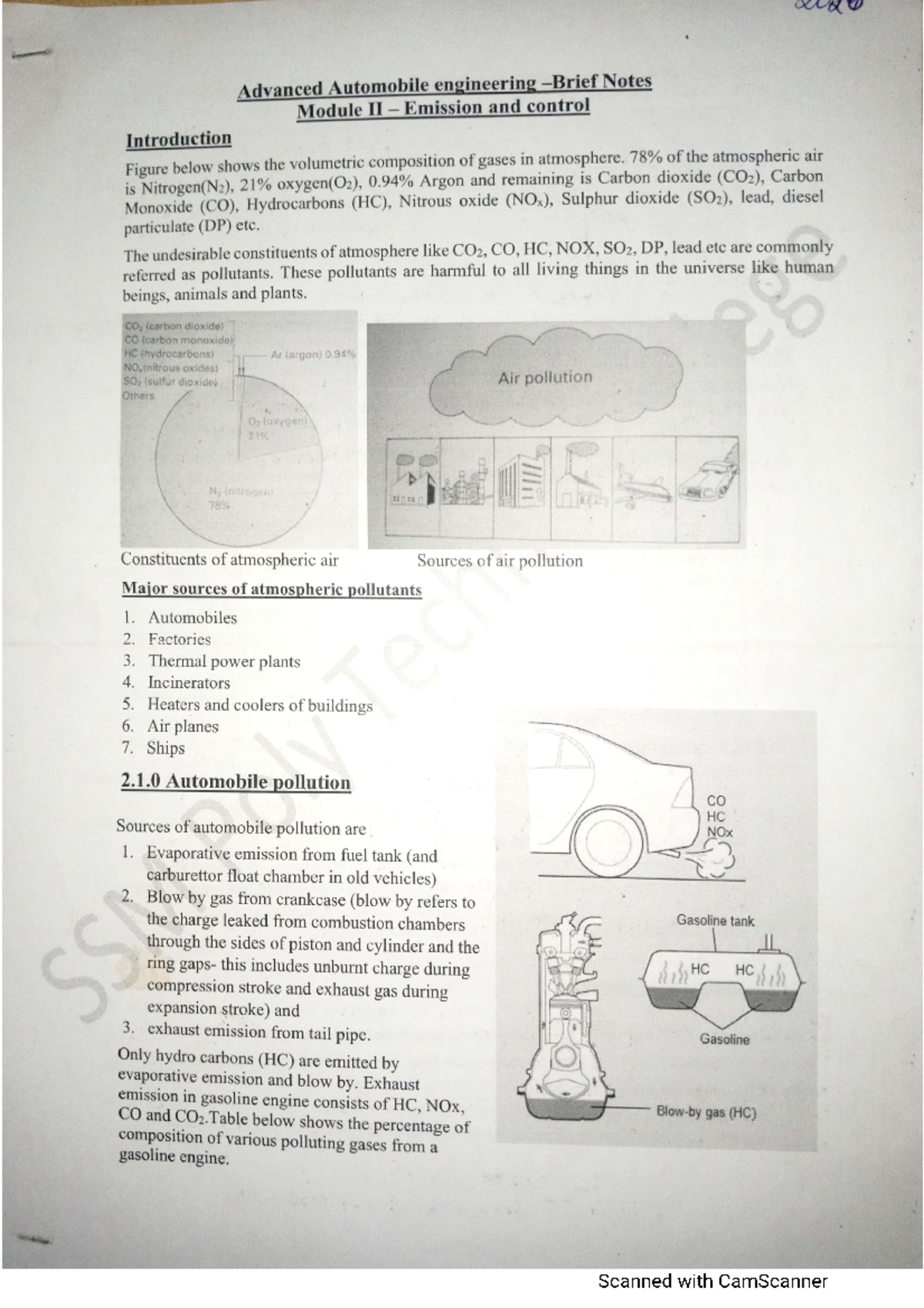 AAE 6th Sem Module 2 Notes for Automobile Engineering Students - Studocu