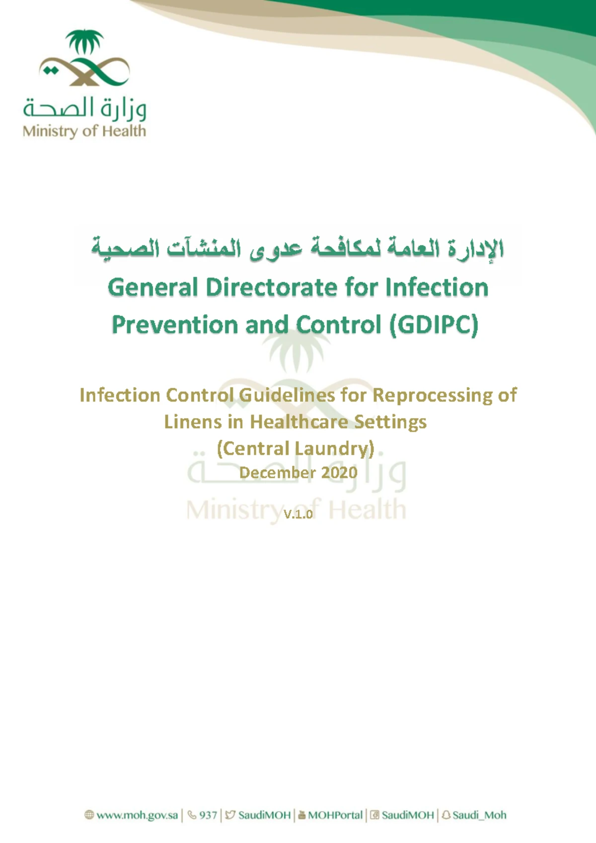 National Infection Prevention and Control Guidelines for Health Care ...