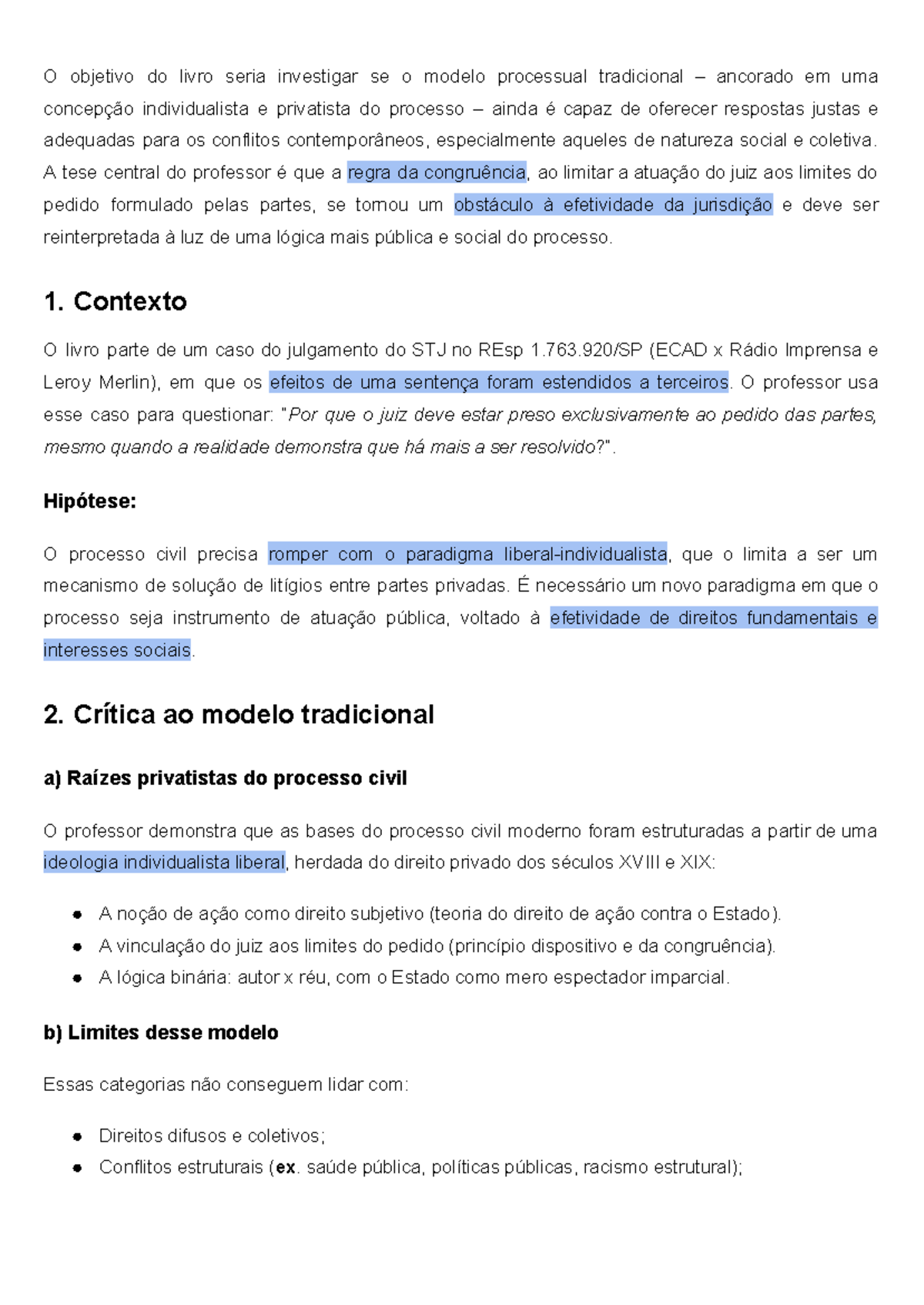 Livro: Direto Processual - Crítica ao Modelo Tradicional e Propostas de ...