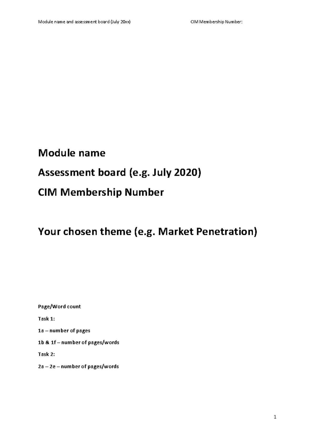 CIM1020: Sample Assignment Layout and Structure Guide for Tasks - Studocu
