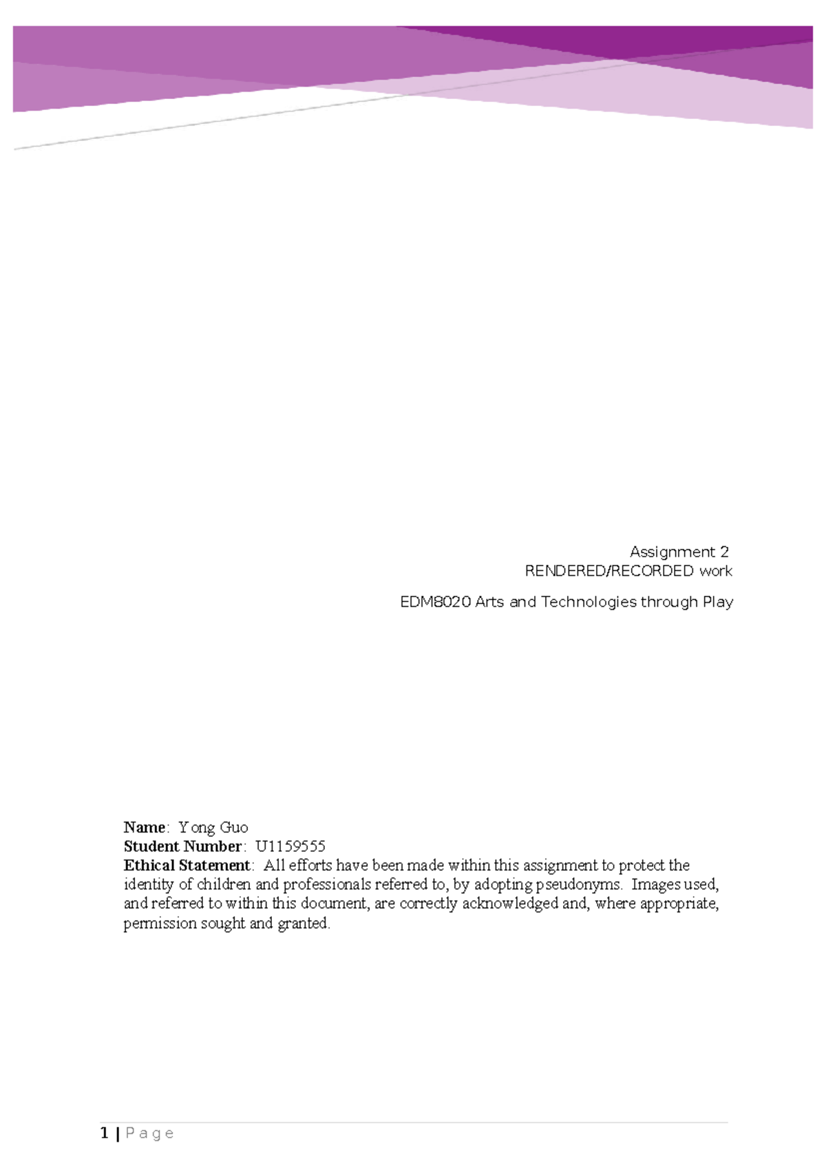 EDM8020 2024 Assign 2 Submission template T3 2024 - Assignment 2 ...