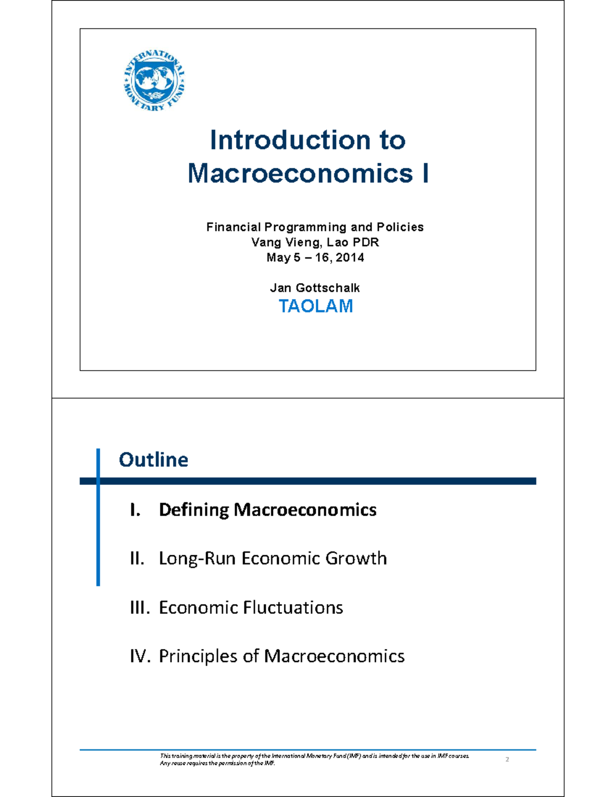 Introduction to Macroeconomics I: Key Concepts and Policies - Studocu
