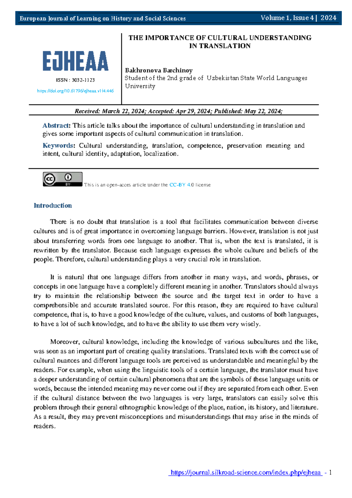 Cultural Understanding in Translation: Key Aspects and Importance - Studocu