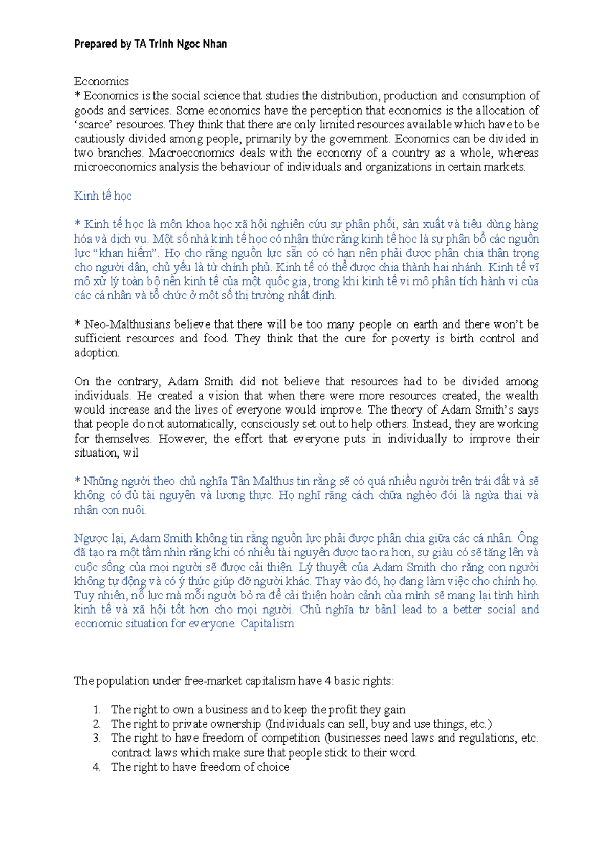 Economics Overview: Key Concepts and Theories (ECO 101) - Studocu