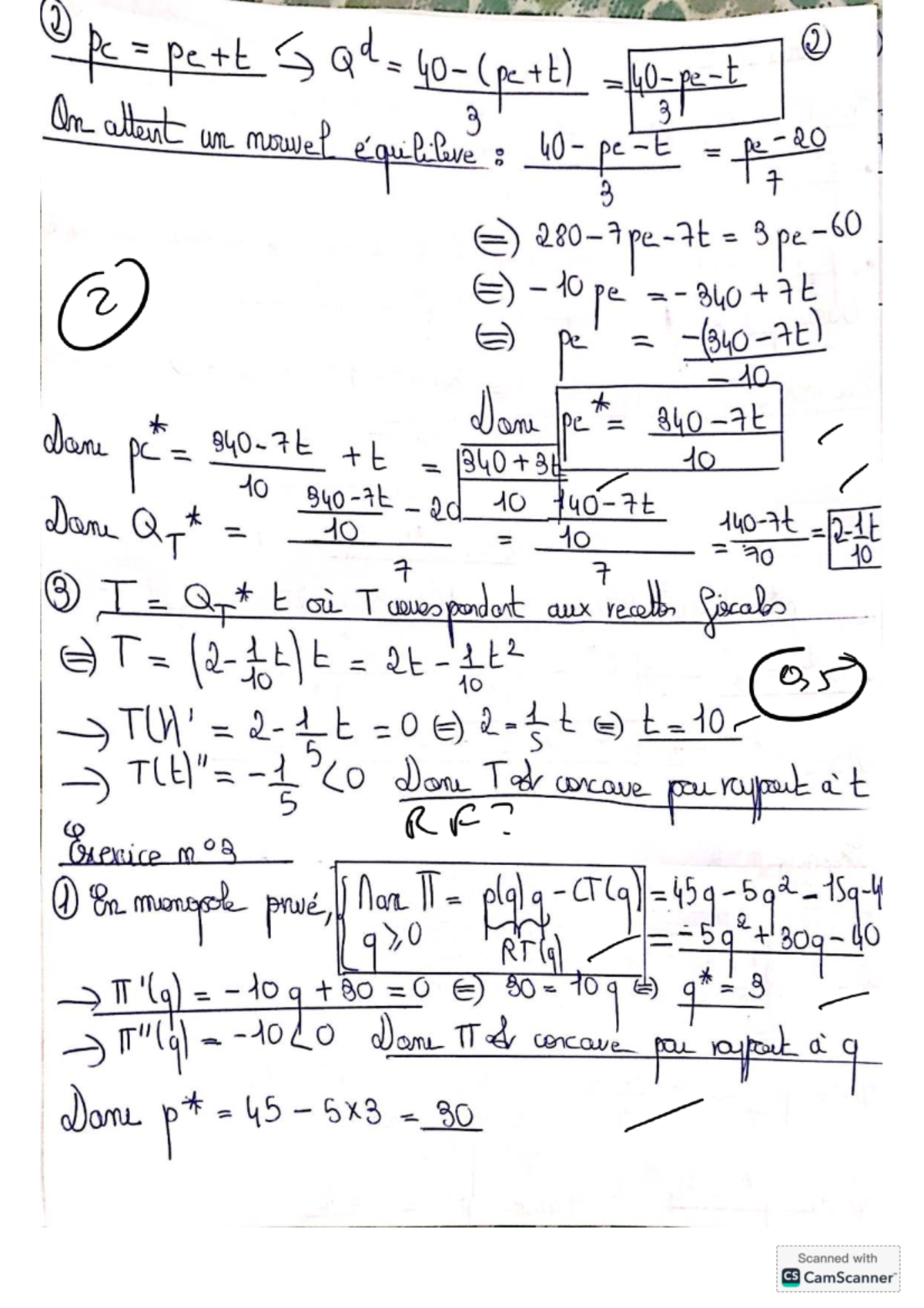 ECON 101: Equilibrium Analysis and Fiscal Receipts Notes - Studocu
