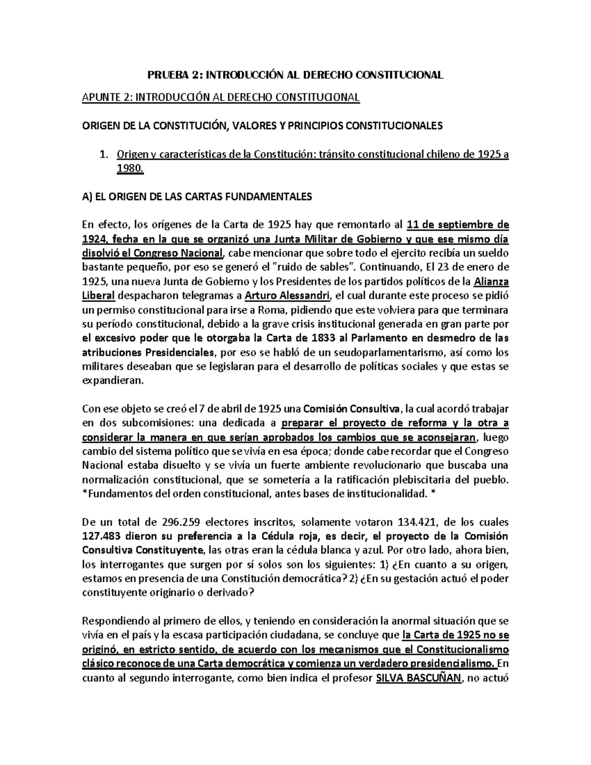 Prueba 2 Intro D. Constitucional - PRUEBA 2: INTRODUCCIÓN AL DERECHO ...