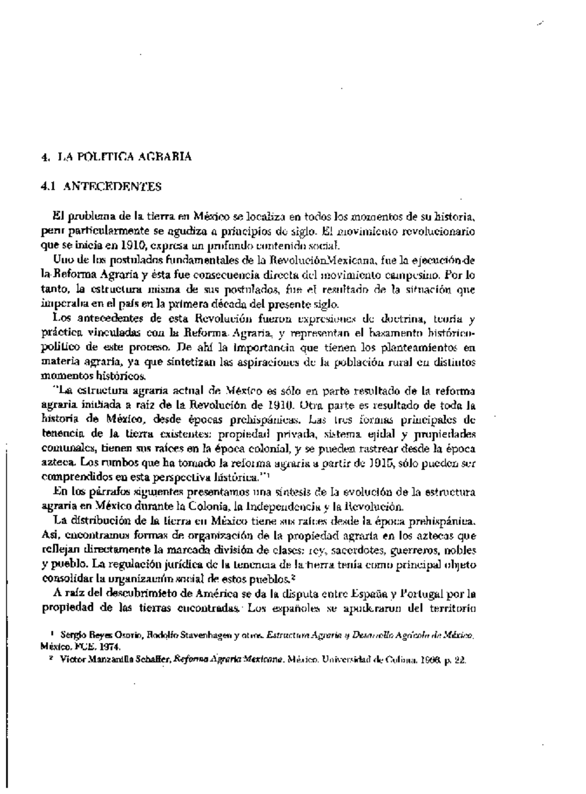 La Política Agraria Módulo 3 Actividad Integradora 1 Modulo 1