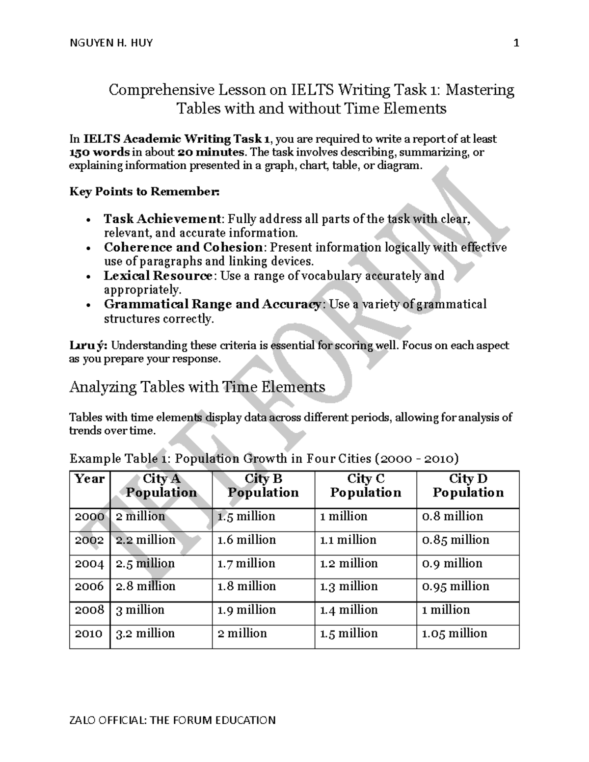 IELTS Writing Task 1: Comprehensive Guide on Data Analysis - Studocu