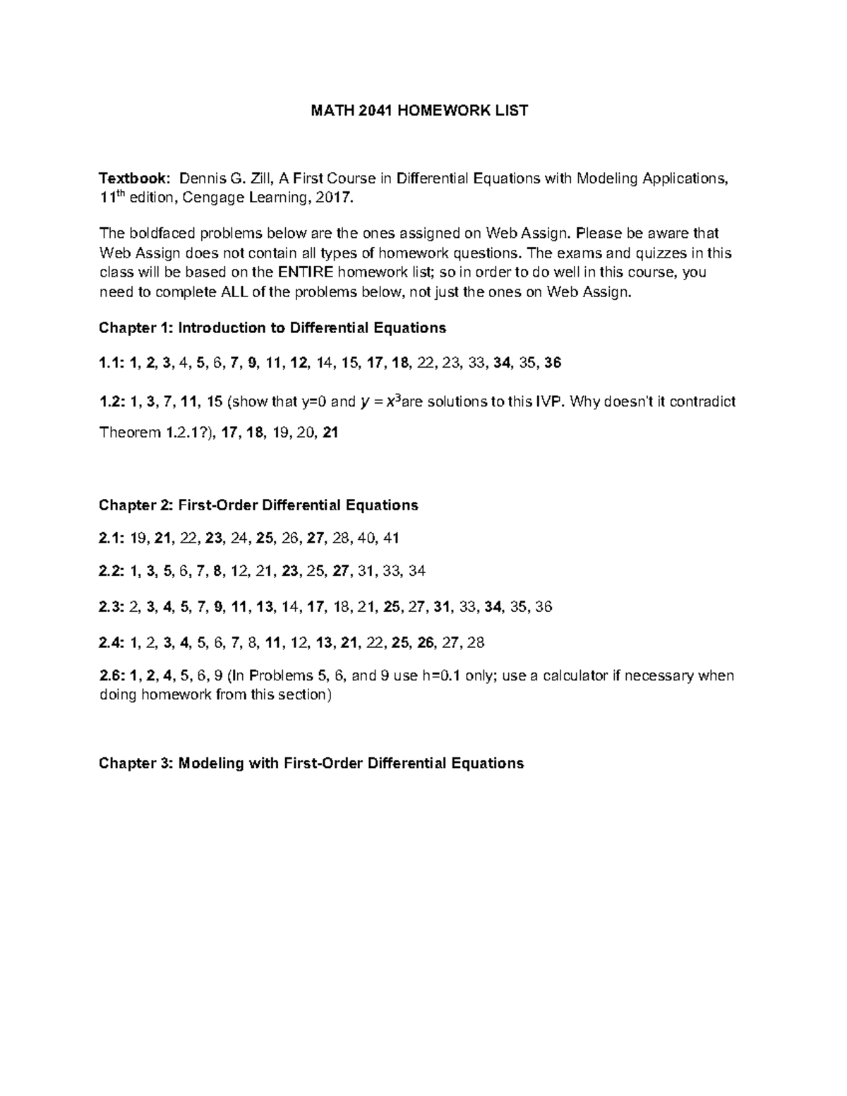 Math2041 HW - practice problems - MATH 2041 HOMEWORK LIST Textbook ...
