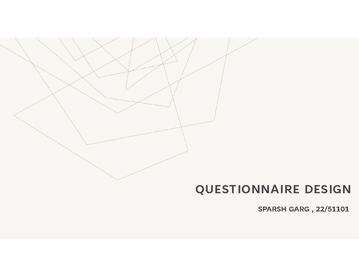 Questionnaire design: Key steps and techniques for effective surveys ...