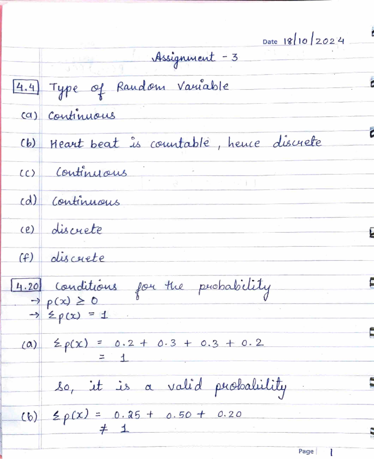 Assignment 3 - Understanding Random Variables in MATH-2310 - Studocu