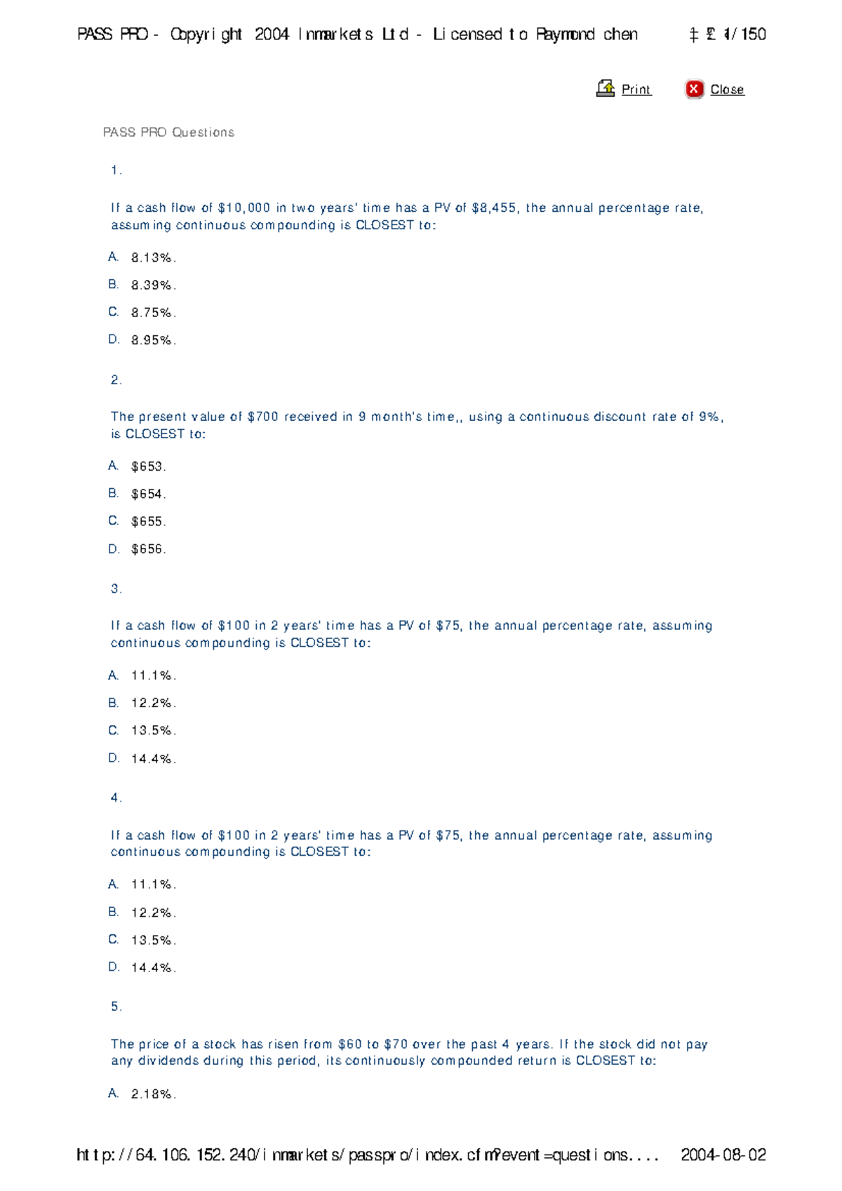 CPA E&G practice exam questions and answers - Studocu