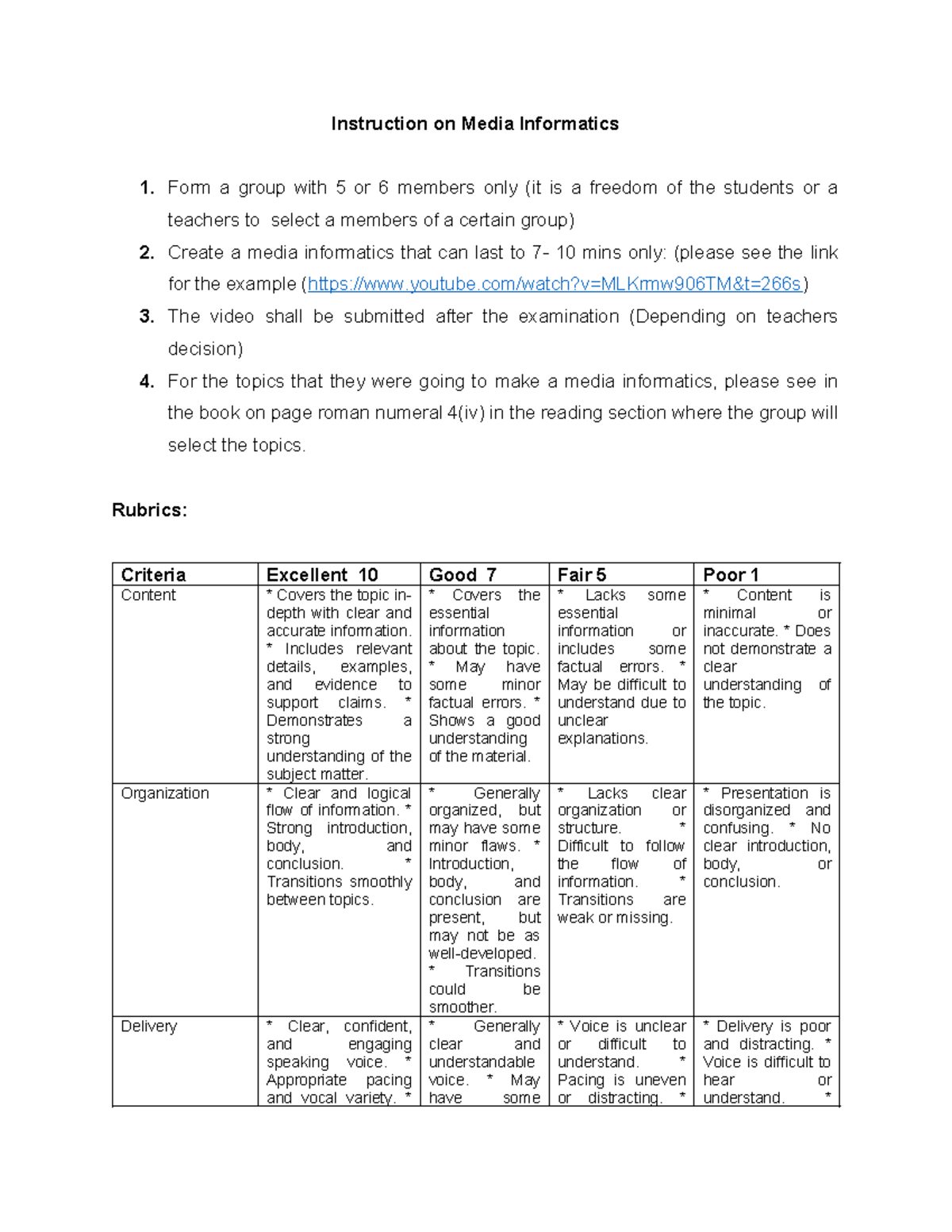 Understanding-Final-Output - Instruction on Media Informatics 1. Form a ...