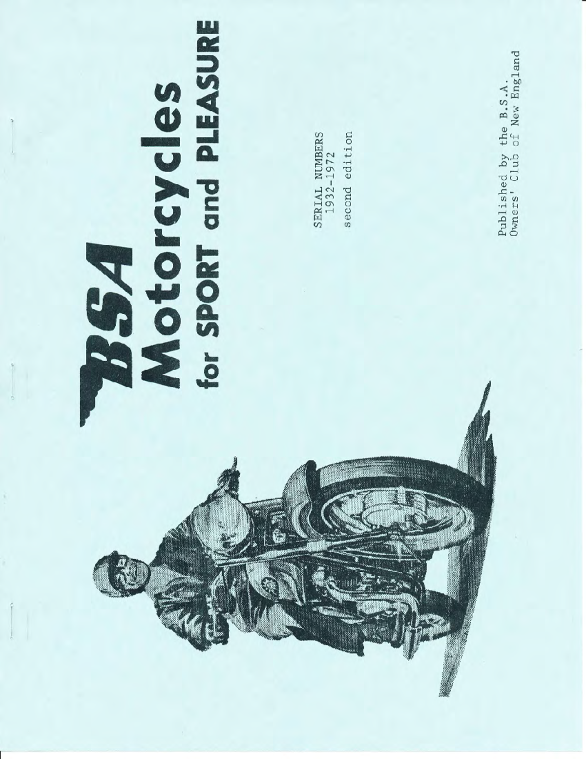 BSA Serial Numbers 1932-1972: 2nd Edition Guide - Studocu