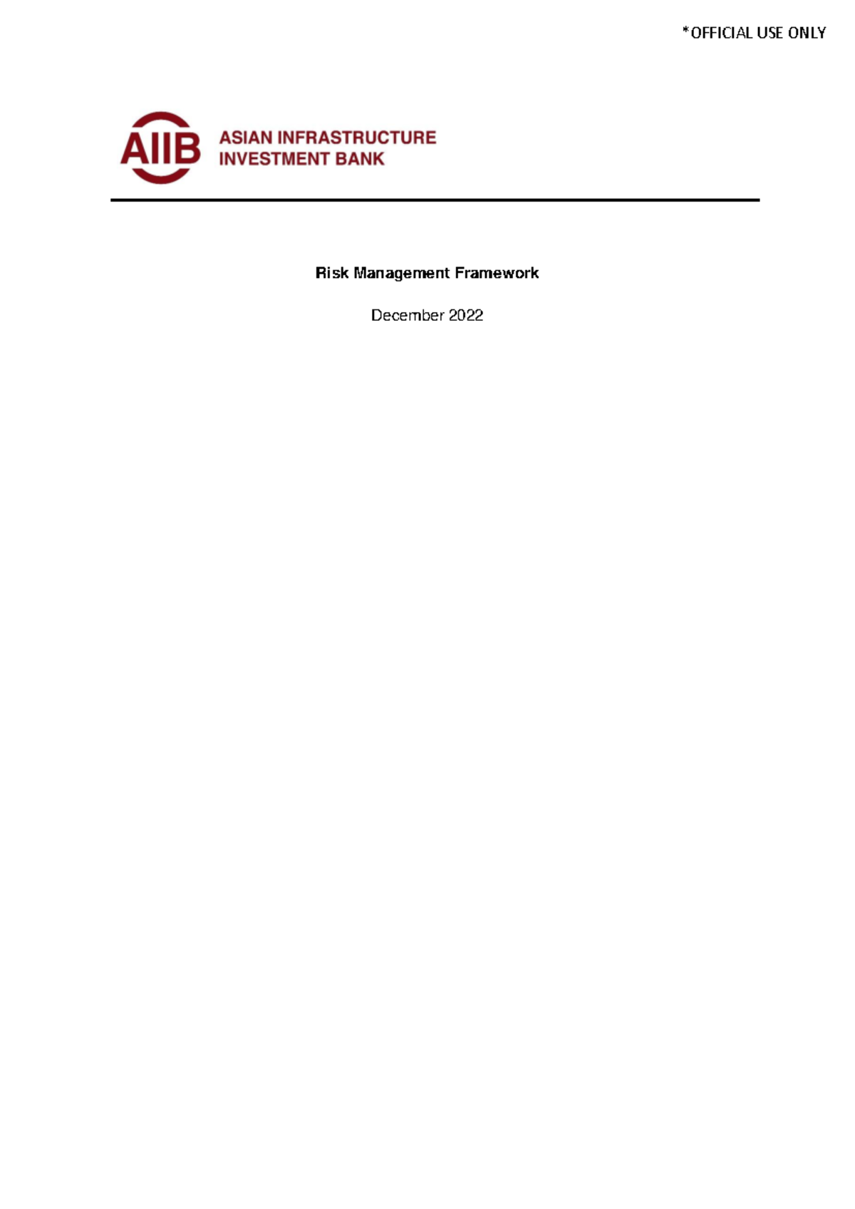 Risk Management Framework Overview - December 2022 - Studocu