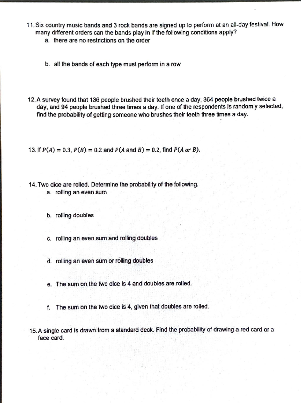 Probability and Combinations: Analyzing Outcomes and Events (MATH 11 ...