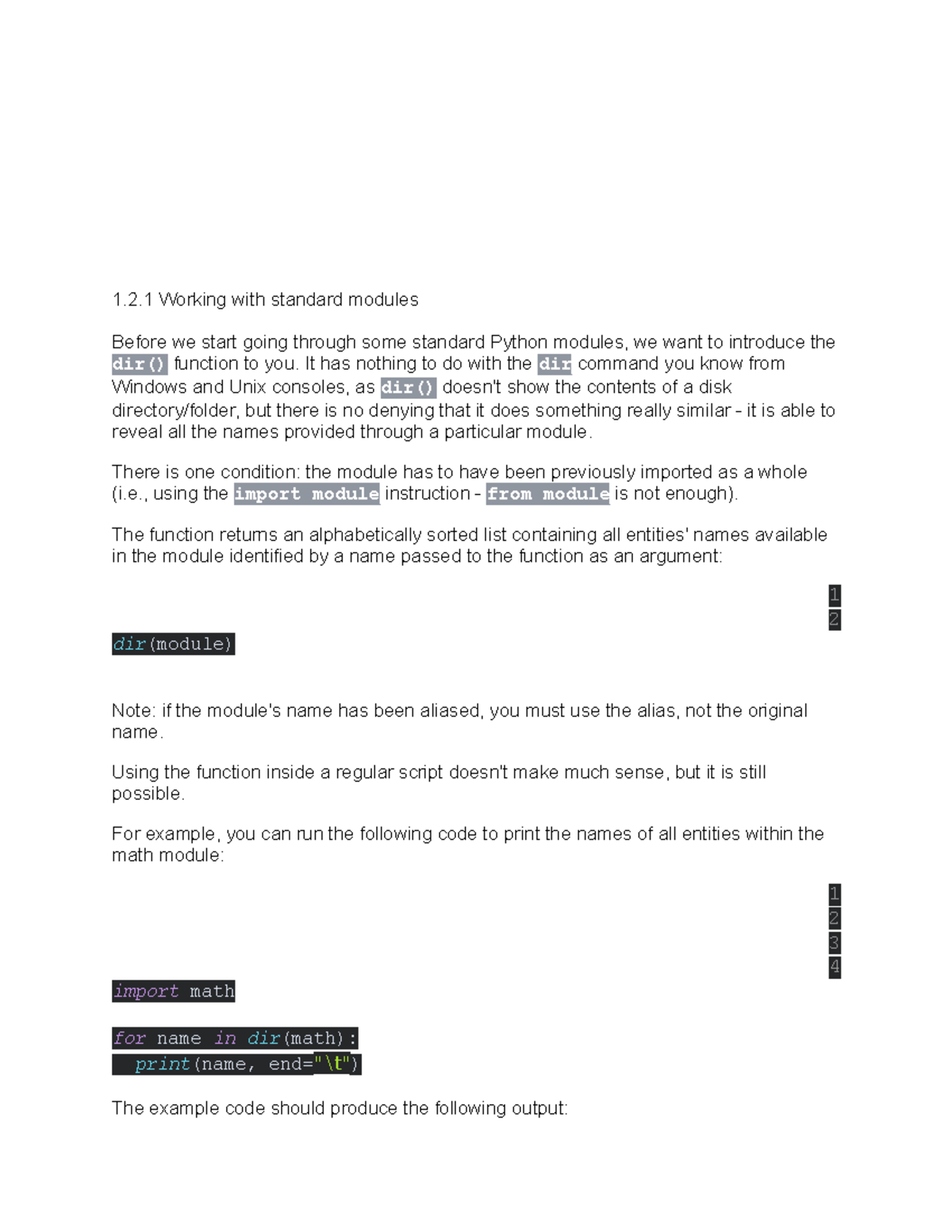 Python Modules Overview: Math, Random, and Platform Functions - 1 ...