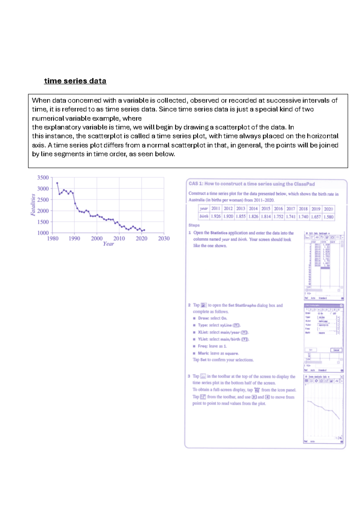 Time Series Data: Chapter 5 Summary & Key Features - Studocu