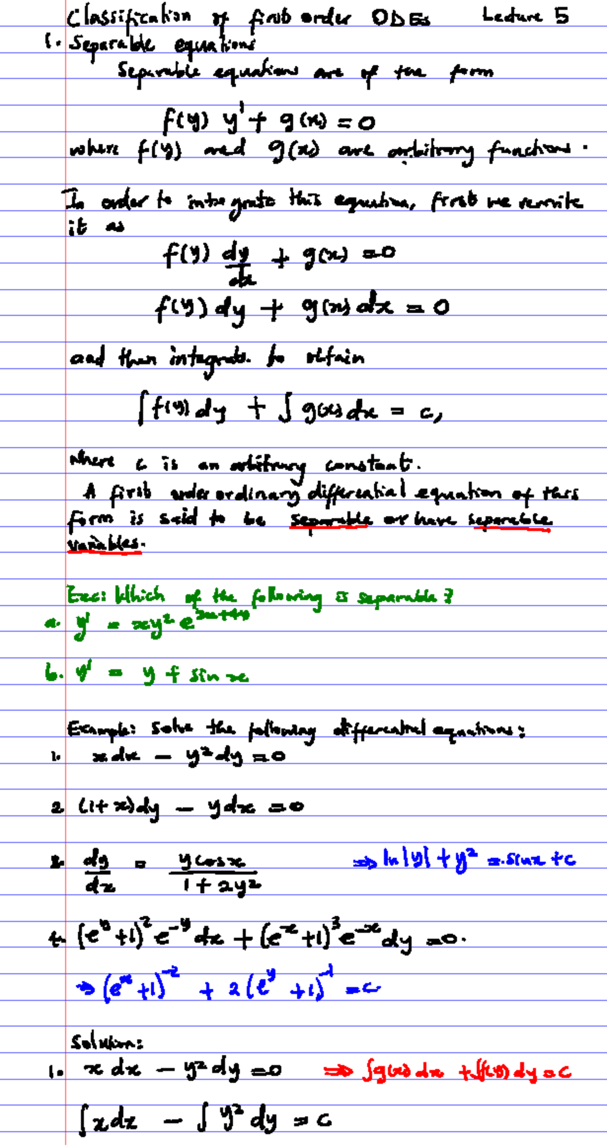 Nth order ODE2 for methods A course - Studocu