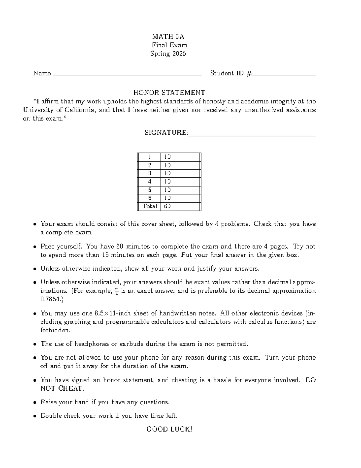 Math 6A Practice Materials: Derivatives and Partial Functions - Studocu