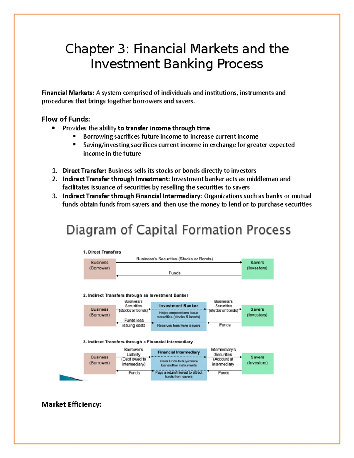 Chapter 3 - Financial Markets and the Investment Banking Process ...