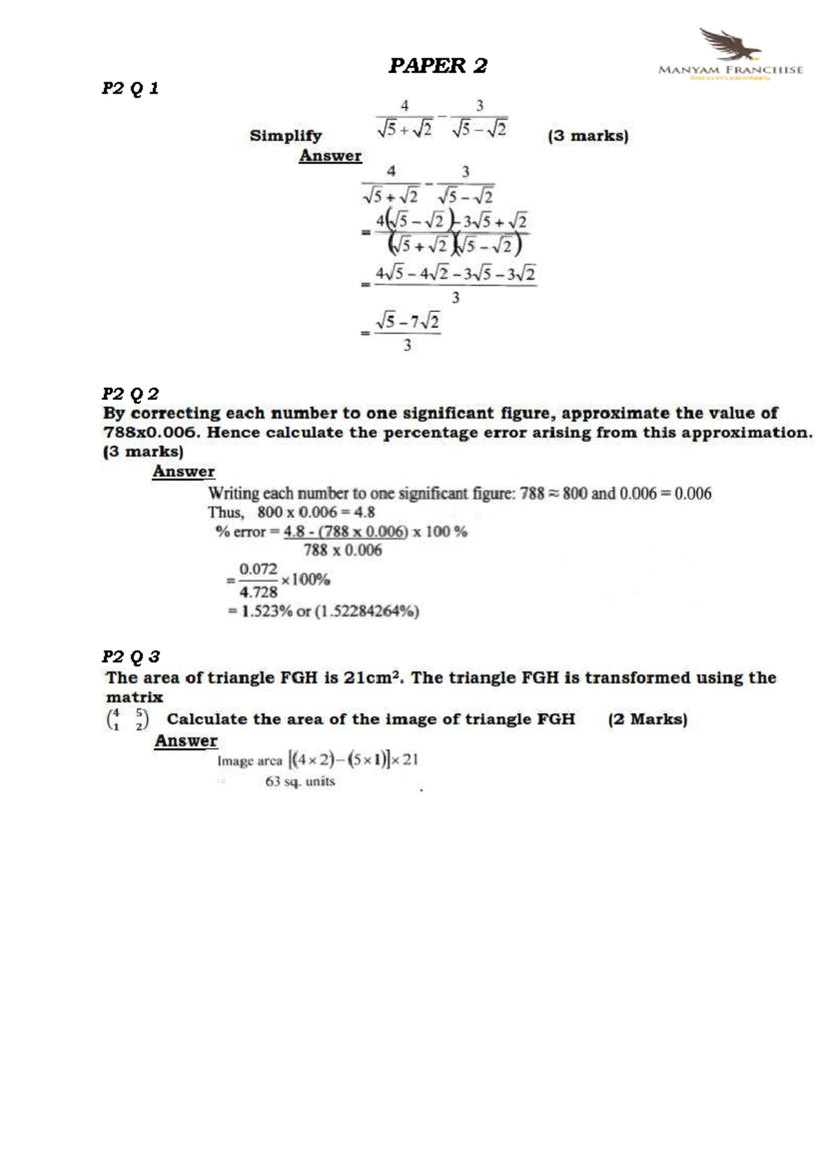 Business Maths BMA 1207: Introduction to Business Mathematics Notes ...