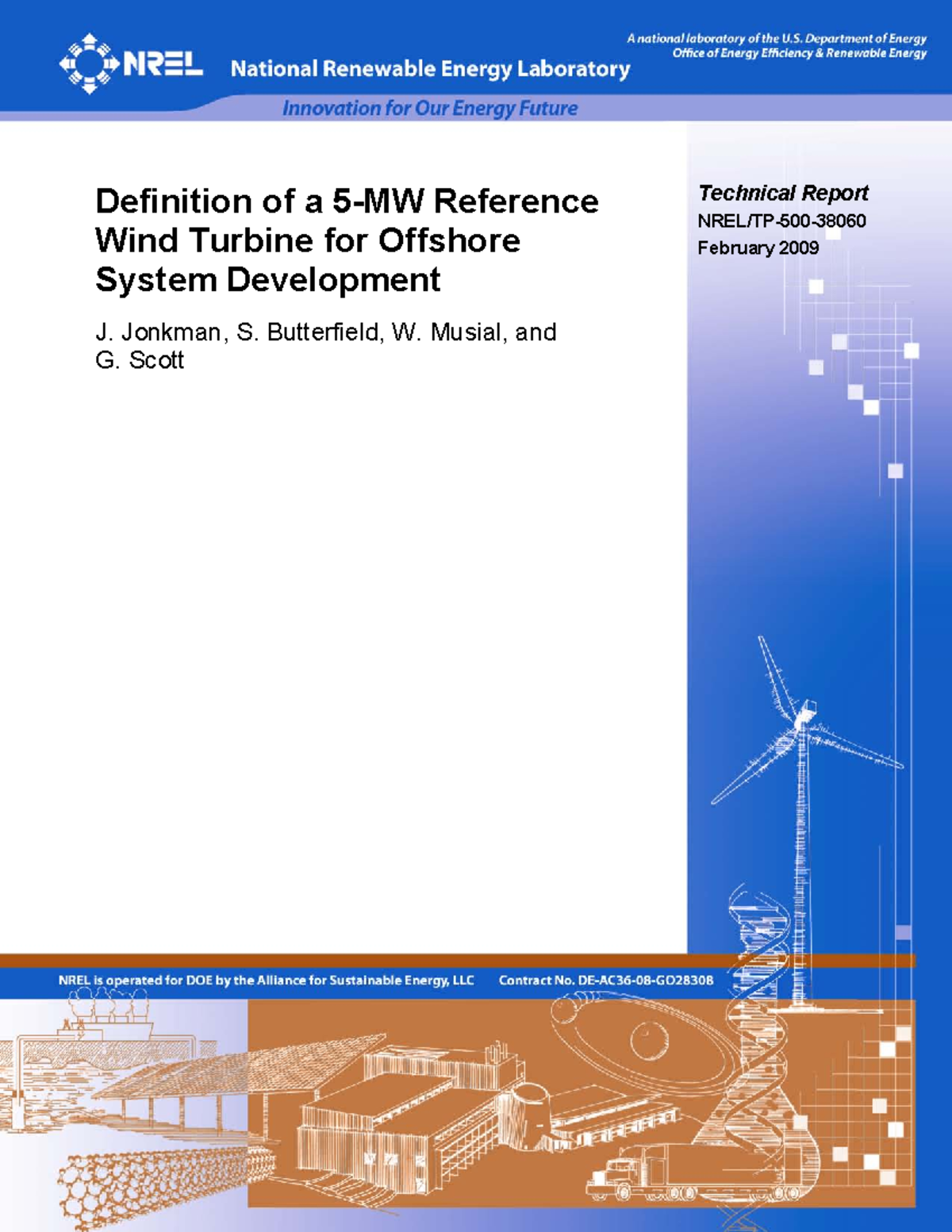 5MW Offshore Baseline Wind Turbine Specifications by NREL - Studeersnel