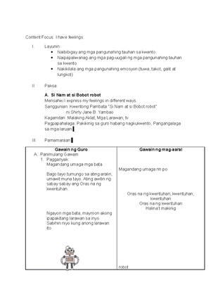 Mathematics VI Lesson Plan: Area of Composite Figures - Studocu