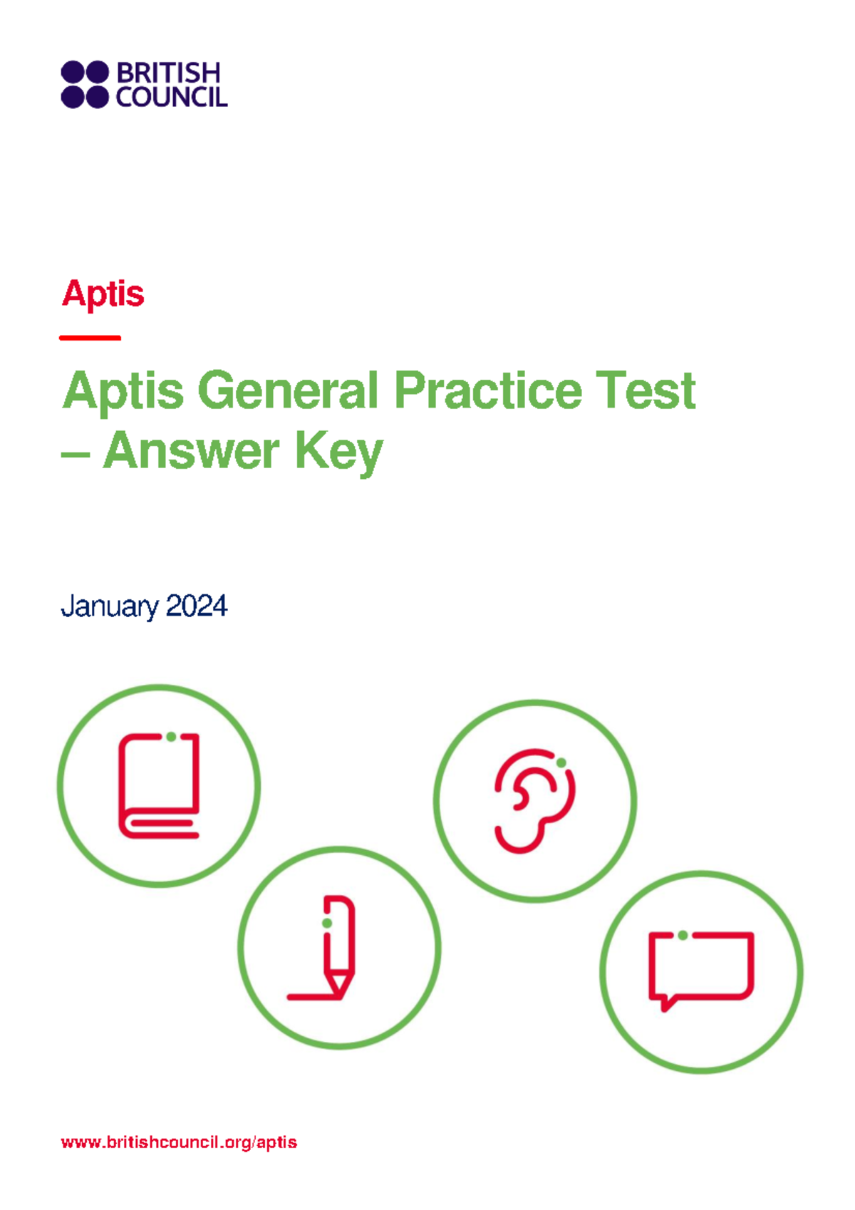 Aptis general - practice test answer key writing - britishcouncil/aptis ...