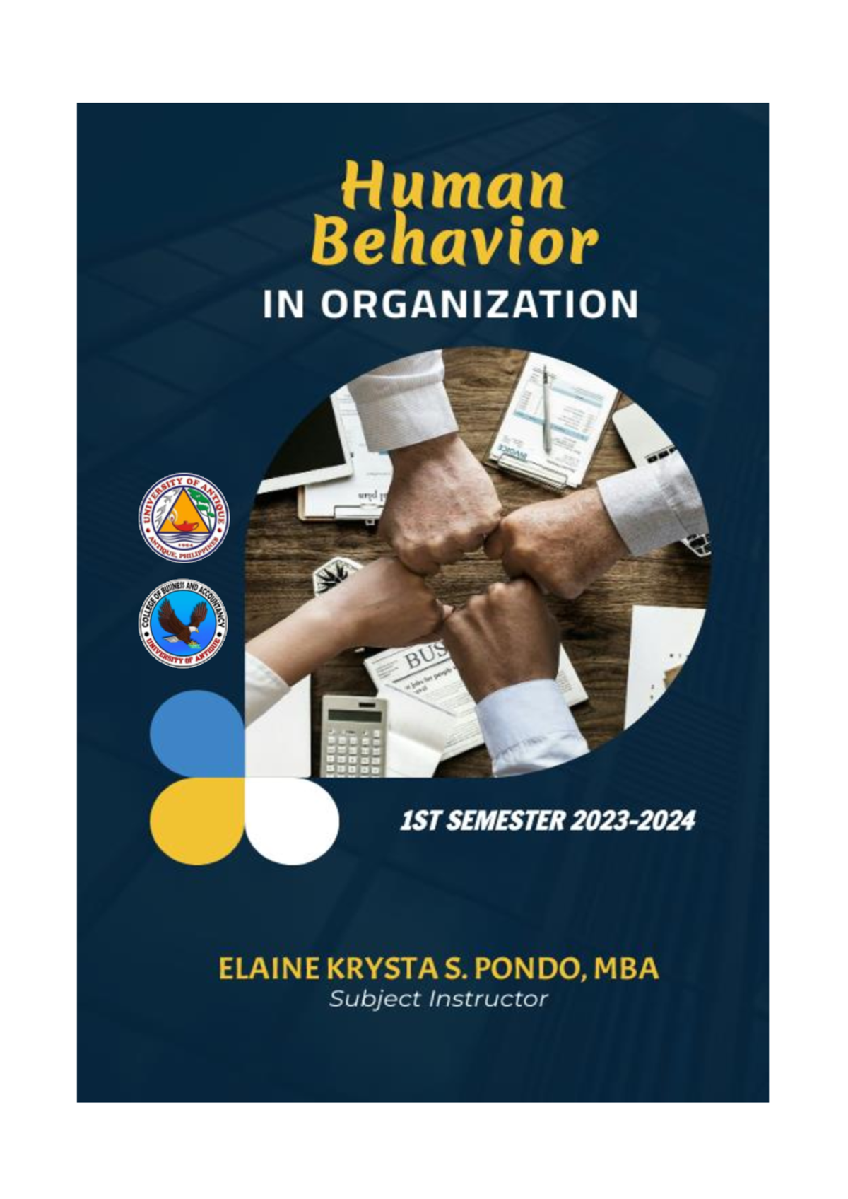 MGT 4: Chapter 1 & 2 - Overview of Human Behavior in Organizations ...