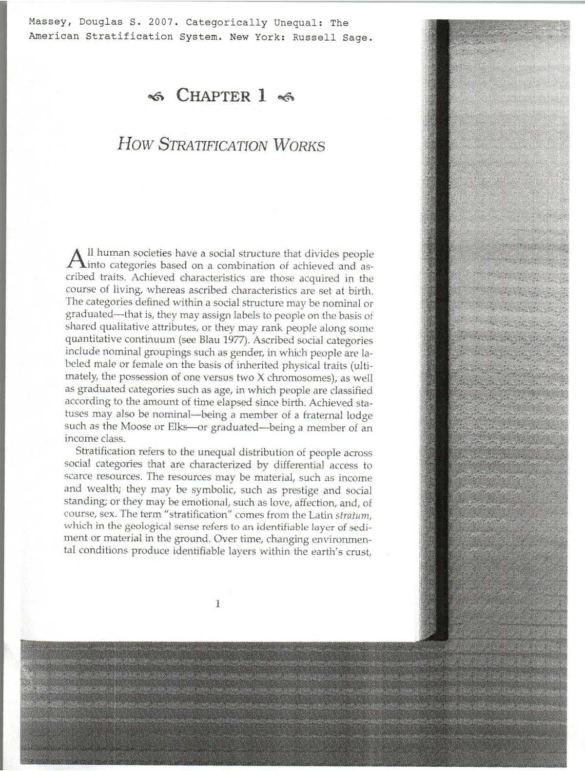 Final Exam Prep Notes for Course ABC123: Stratification Insights - Studocu